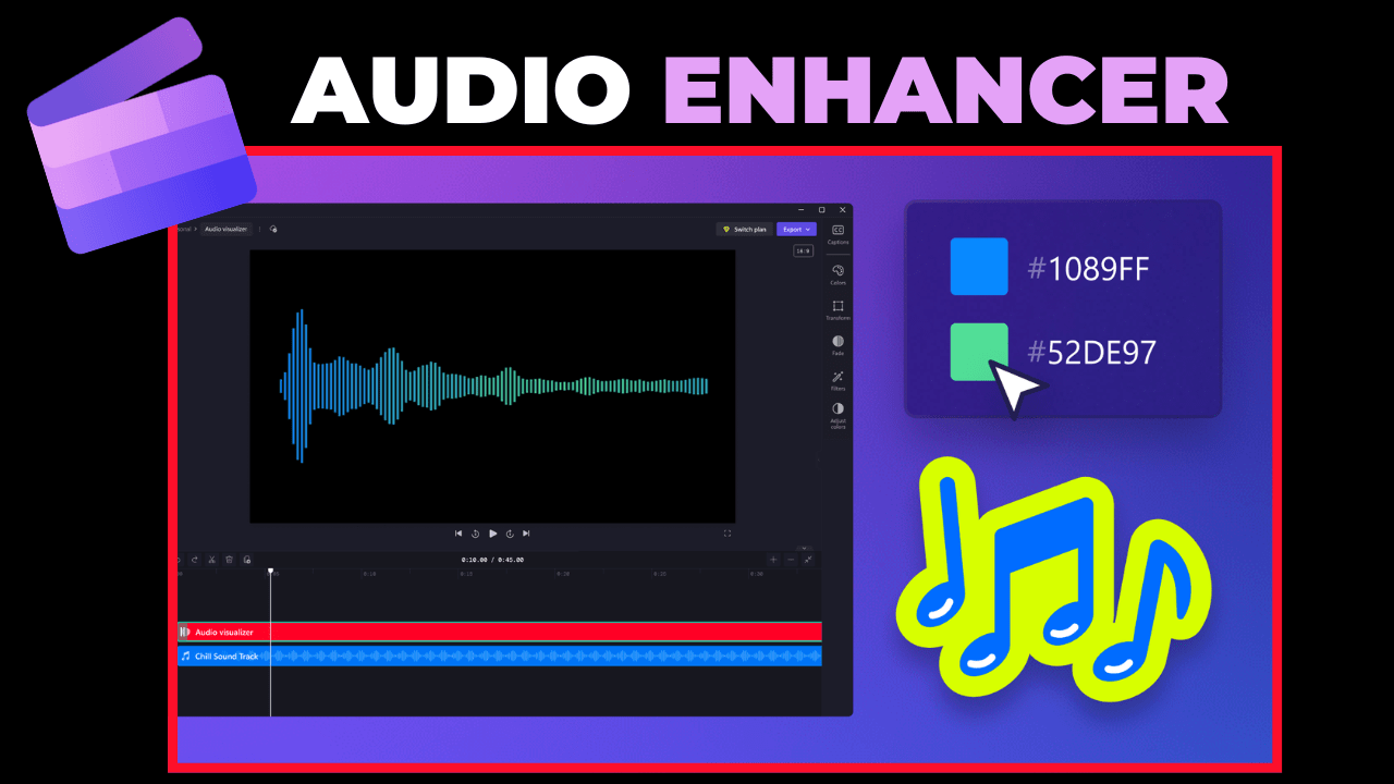 Clipchamp AI audio enhancer Auto Hindi Subtitle AI generator for video